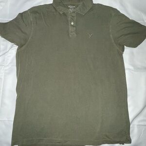 American Eagle Outfitters Green Polo Shirt Classic Style